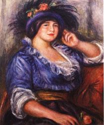 Auguste renoir Young Girl with a Rose oil painting picture